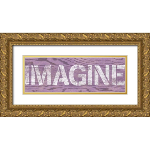Purple Imagine Gold Ornate Wood Framed Art Print with Double Matting by Harbick, N