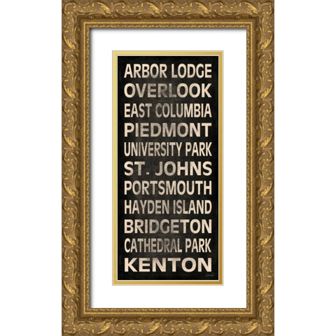North Portland Gold Ornate Wood Framed Art Print with Double Matting by Harbick, N.