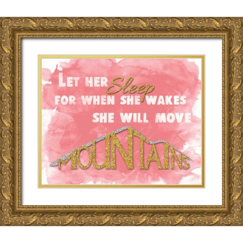 Let Her Sleep I Gold Ornate Wood Framed Art Print with Double Matting by Harbick, N.