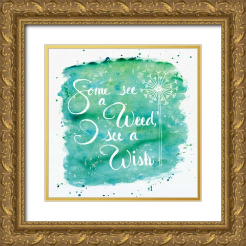 Some See Gold Ornate Wood Framed Art Print with Double Matting by Harbick, N.