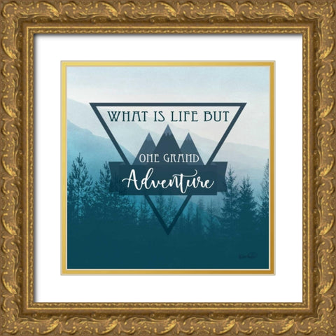 Adventure I Gold Ornate Wood Framed Art Print with Double Matting by Harbick, N.