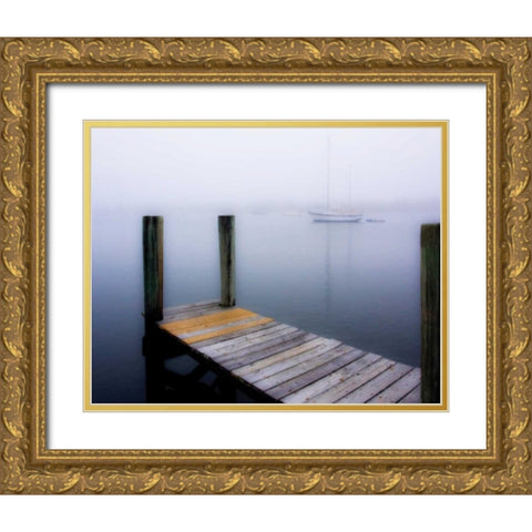 Serene Morning II Gold Ornate Wood Framed Art Print with Double Matting by Hausenflock, Alan