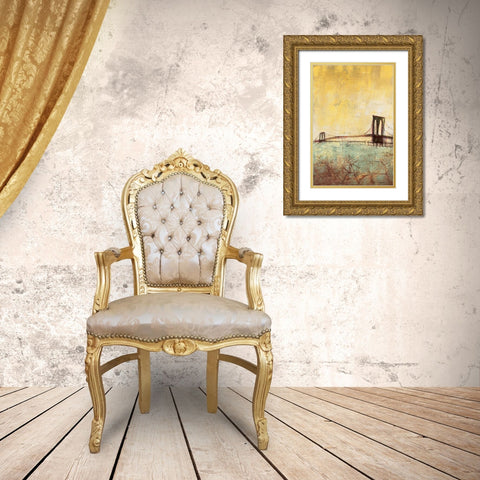 Urban Connection I Gold Ornate Wood Framed Art Print with Double Matting by Costa, Antonio