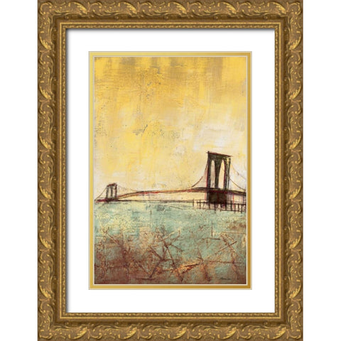 Urban Connection I Gold Ornate Wood Framed Art Print with Double Matting by Costa, Antonio