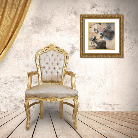 Hanging Garden II Gold Ornate Wood Framed Art Print with Double Matting by Darien, L