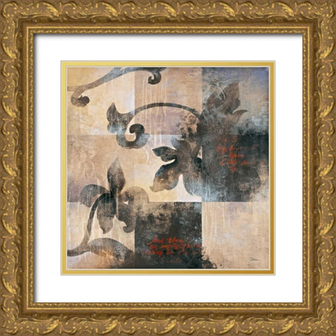 Hanging Garden II Gold Ornate Wood Framed Art Print with Double Matting by Darien, L