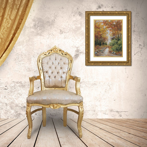Country Retreat II Gold Ornate Wood Framed Art Print with Double Matting by Lee, Scott