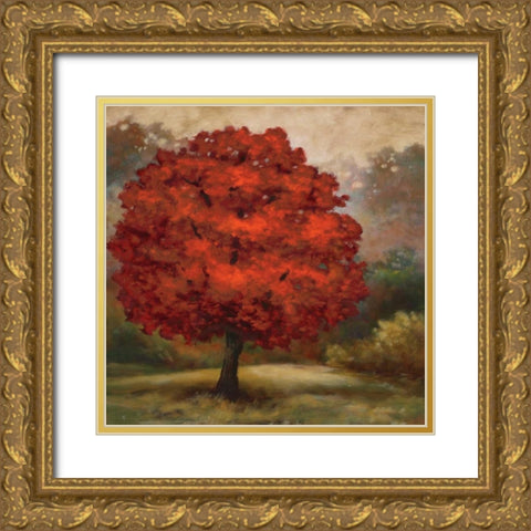 Tree Cast I Gold Ornate Wood Framed Art Print with Double Matting by Lee, Scott