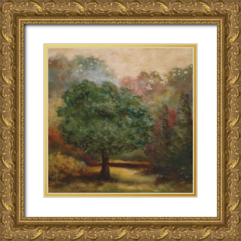 Tree Cast II Gold Ornate Wood Framed Art Print with Double Matting by Lee, Scott