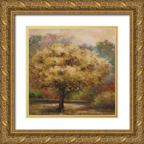 Tree Cast IV Gold Ornate Wood Framed Art Print with Double Matting by Lee, Scott