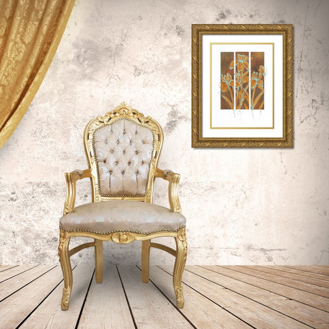 Flourish I Gold Ornate Wood Framed Art Print with Double Matting by Wynn, Alexis