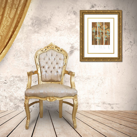 Flourish II Gold Ornate Wood Framed Art Print with Double Matting by Wynn, Alexis