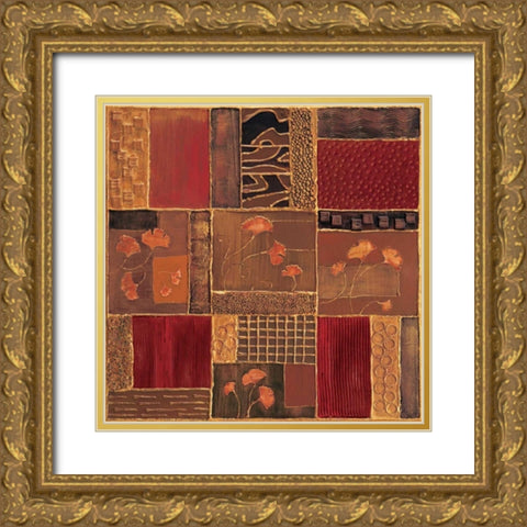 Mineral II Gold Ornate Wood Framed Art Print with Double Matting by Jeffrey, Jillian