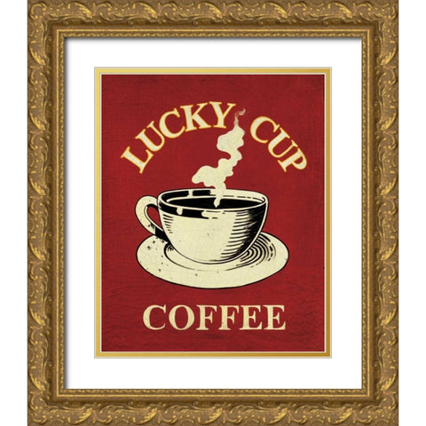 Lucky Cup Gold Ornate Wood Framed Art Print with Double Matting by Jones, Catherine