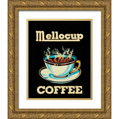 Mellocup Gold Ornate Wood Framed Art Print with Double Matting by Jones, Catherine