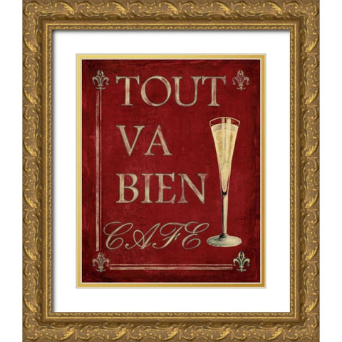 Cocktail Hour I Gold Ornate Wood Framed Art Print with Double Matting by Jones, Catherine