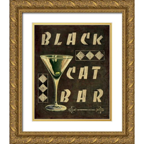 Cocktail Hour III Gold Ornate Wood Framed Art Print with Double Matting by Jones, Catherine