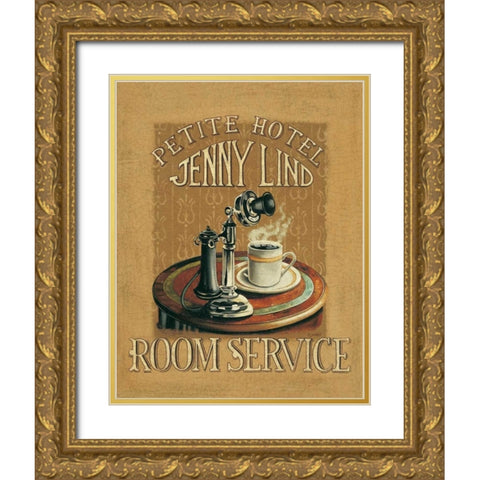 Hold All Calls IV Gold Ornate Wood Framed Art Print with Double Matting by Jones, Catherine