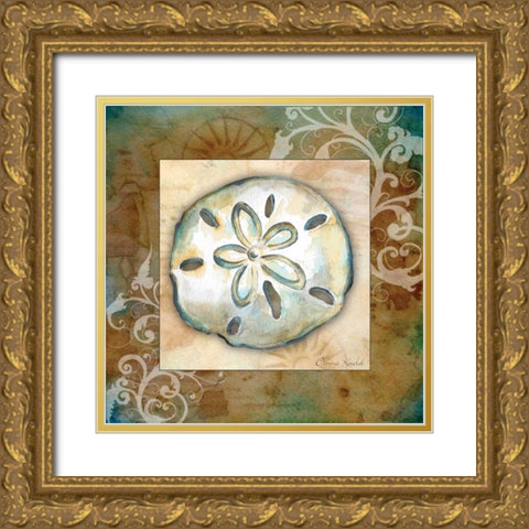 Nautical I Gold Ornate Wood Framed Art Print with Double Matting by Knold, Donna