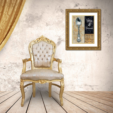 Classic Kitchen I Gold Ornate Wood Framed Art Print with Double Matting by Knold, Donna