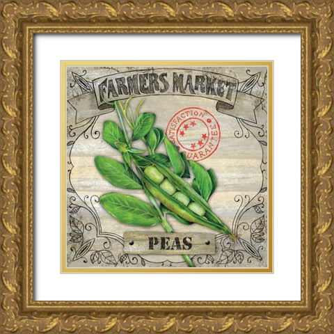 Farmers Market II Gold Ornate Wood Framed Art Print with Double Matting by K, Onna