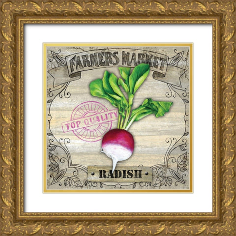 Farmers Market IV Gold Ornate Wood Framed Art Print with Double Matting by K, Onna