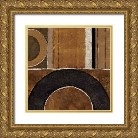 Loop to Loop I Gold Ornate Wood Framed Art Print with Double Matting by Kime, John