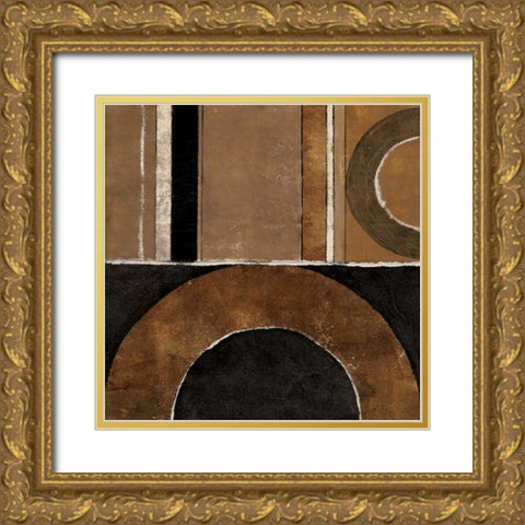 Loop to Loop II Gold Ornate Wood Framed Art Print with Double Matting by Kime, John