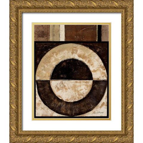 Eclipse I Gold Ornate Wood Framed Art Print with Double Matting by Kime, John