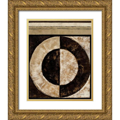 Eclipse II Gold Ornate Wood Framed Art Print with Double Matting by Kime, John