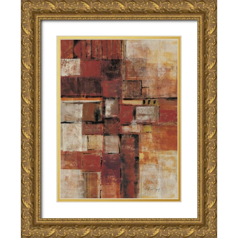 Urban Walk I Gold Ornate Wood Framed Art Print with Double Matting by Kime, John