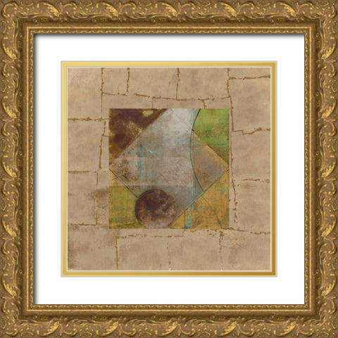 Boardwalk Box I Gold Ornate Wood Framed Art Print with Double Matting by Kime, John