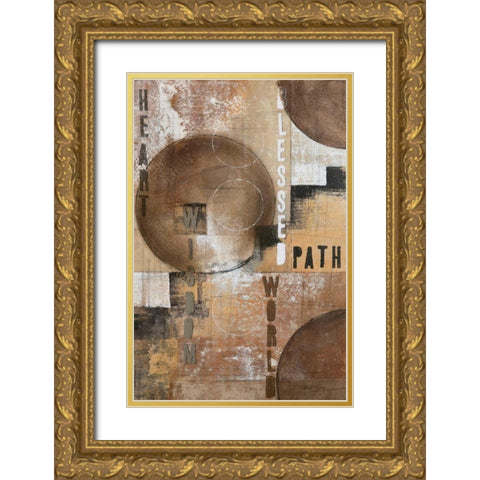 Concentration I Gold Ornate Wood Framed Art Print with Double Matting by Kime, John