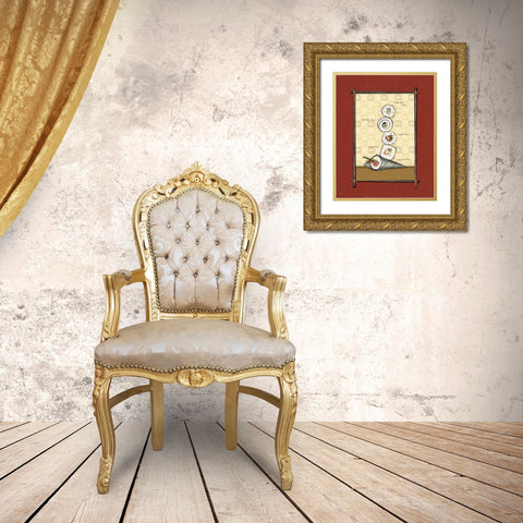Sushi II Gold Ornate Wood Framed Art Print with Double Matting by Laliberte, Andrea