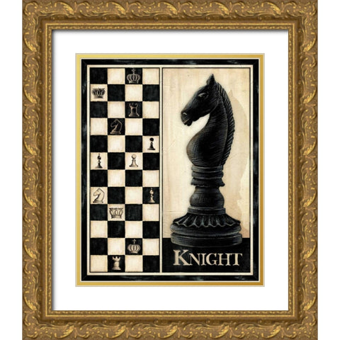 Classic Knight Gold Ornate Wood Framed Art Print with Double Matting by Laliberte, Andrea