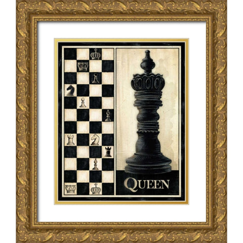 Classic Queen Gold Ornate Wood Framed Art Print with Double Matting by Laliberte, Andrea