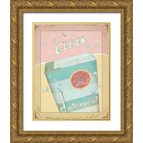 Clean Gold Ornate Wood Framed Art Print with Double Matting by Laliberte, Andrea