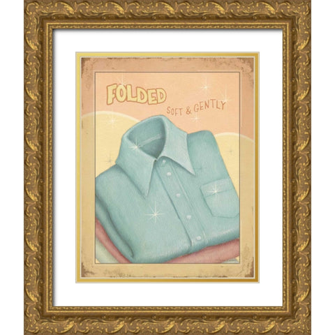 Fold Gold Ornate Wood Framed Art Print with Double Matting by Laliberte, Andrea