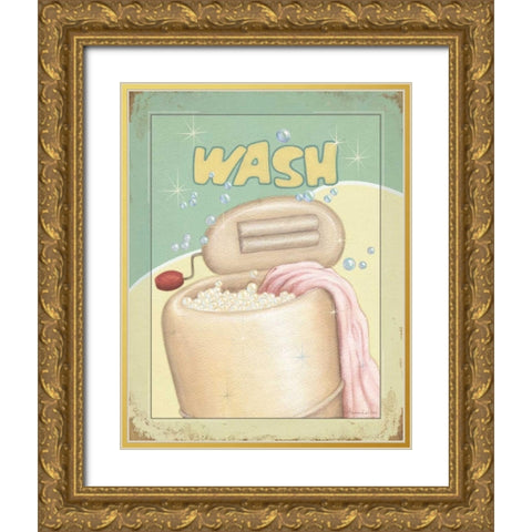 Wash Gold Ornate Wood Framed Art Print with Double Matting by Laliberte, Andrea