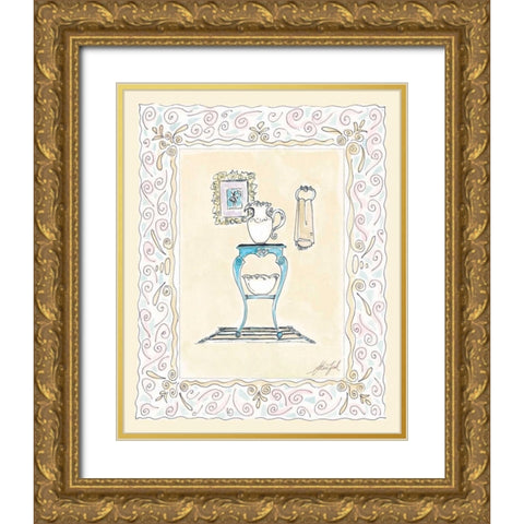Toilette III Gold Ornate Wood Framed Art Print with Double Matting by Leal, Steve
