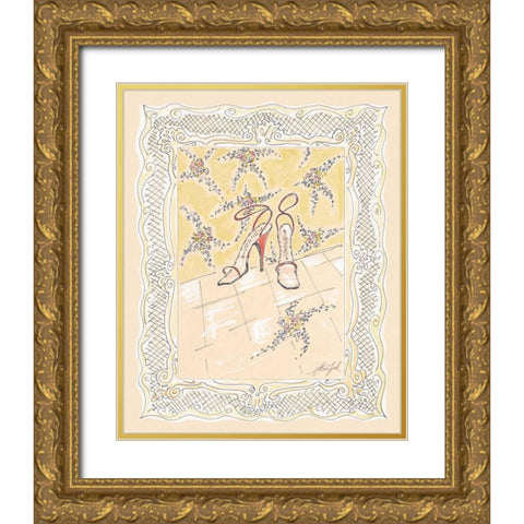 On the Town I Gold Ornate Wood Framed Art Print with Double Matting by Leal, Steve