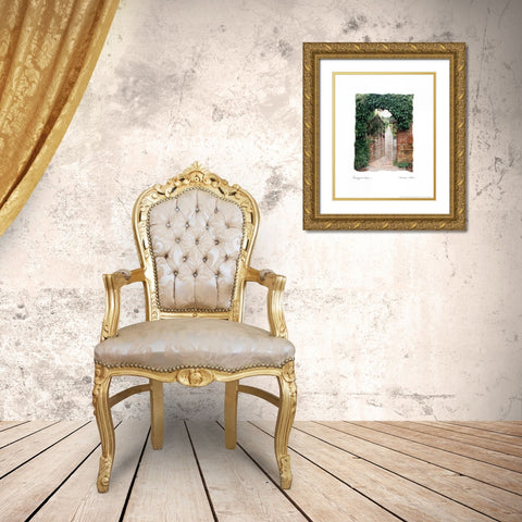 Passage to Eden Gold Ornate Wood Framed Art Print with Double Matting by Love, Maureen