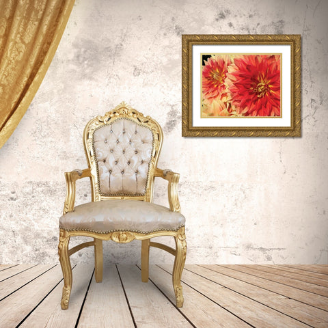 Hot Sun Gold Ornate Wood Framed Art Print with Double Matting by Love, Maureen