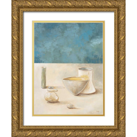 Ishi II Gold Ornate Wood Framed Art Print with Double Matting by Linza, Loretta