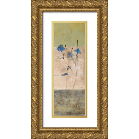 Kimono II Gold Ornate Wood Framed Art Print with Double Matting by Linza, Loretta