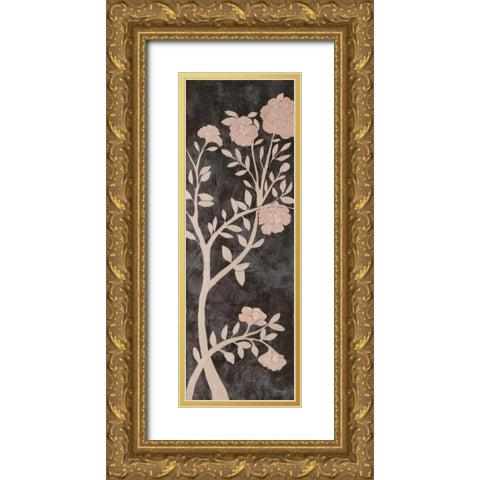 Moonlight Garden I Gold Ornate Wood Framed Art Print with Double Matting by Linza, Loretta