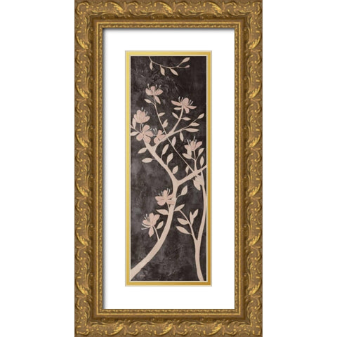 Moonlight Garden II Gold Ornate Wood Framed Art Print with Double Matting by Linza, Loretta