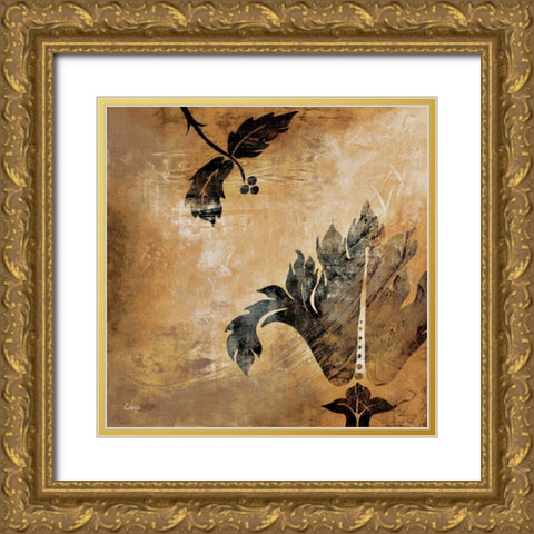 Coromandel II Gold Ornate Wood Framed Art Print with Double Matting by Linza, Loretta