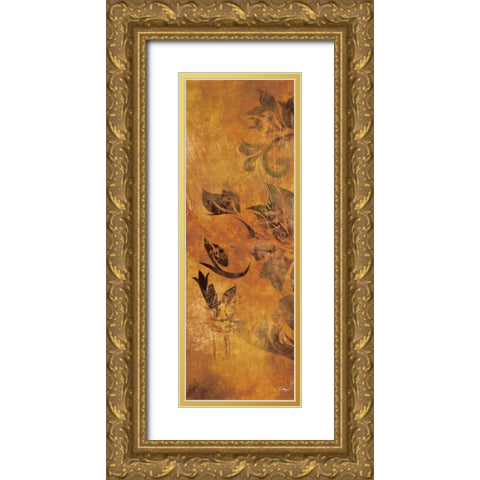 Georgette II Gold Ornate Wood Framed Art Print with Double Matting by Linza, Loretta