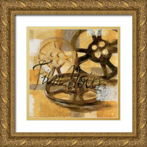 Film Festival II Gold Ornate Wood Framed Art Print with Double Matting by Linza, Loretta